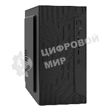 Компьютерный корпус Minitower ExeGate BAA-303M-UNS400 (mATX, БП UNS400 с вент. 12см, 2*USB, HD Audio, черный)