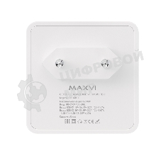 Сетевое зарядное устройство Maxvi CHL-604PD Type-C\Type-C 40W 6A (3A+3A) PD QC3.0, белый