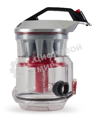 Пылесос Hyundai HYV-C2950 черный/красный, 380/2400 Вт, уборка сухая, пылесборник контейнер 3.5 л