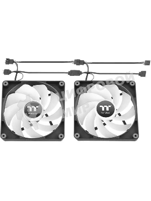 Вентилятор для корпуса Thermaltake CT140 Sync Reverse ARGB 140х140x25 черный 4-pin 32.8дБ (упак.:2шт) (CL-F174-PL14SW-A) Ret