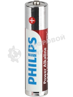 Элемент питания алкалиновый AAA/LR03 1.5В Power (блист. 20шт) Philips Б0064654