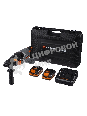 Бесщеточный перфоратор Anycons AC-H509 SDS+, 2,8 Дж, 21В, 2 акб, AC-H5092