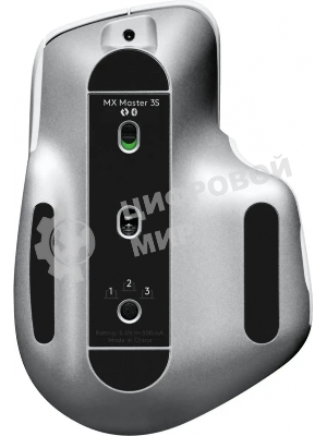 Мышь беспроводная Logitech MX Master 3s светло-серый, 8000 dpi, радиоканал, Bluetooth, USB, кнопки - 7