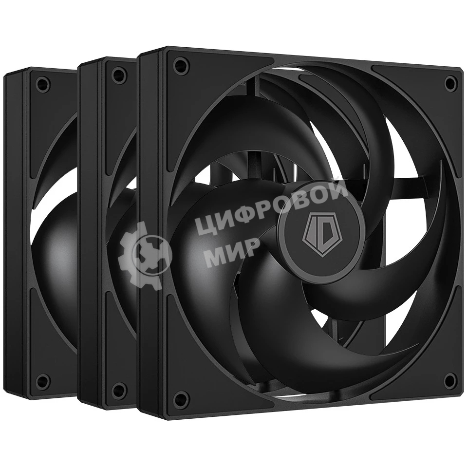 Вентилятор для корпуса ID-Cooling AS-120-K черный 120мм 2000rpm 27.2db 4-pin