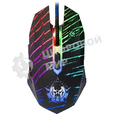 Мышь проводная Defender Dark Agent GM-590L черный, 12800 dpi, USB, кнопки - 6