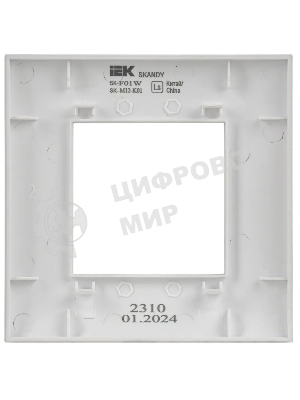 Рамка 1-ая SK-F01W IEK SKANDY Арктический белый