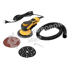 Эксцентриковая шлифовальная машина бесщеточная Denzel OS-150-BL, 350 Вт, 4000-10000 об/мин