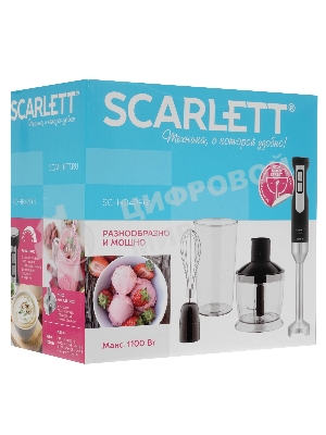 Блендер погружной Scarlett SC-HB42F61 черный