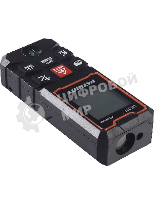 Дальномер лазерный PATRIOT LM 301, макс. дистанция 40 метров, измерение площади, объема, подсветка, память 30 изм.