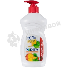 Гель для мытья посуды Maunfeld Purity Ананас и базилик 450 г MDL450PD (дозатор)