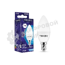 Лампа светодиодная TOKOV ELECTRIC 7Вт С37 6500К Е14 176-264В