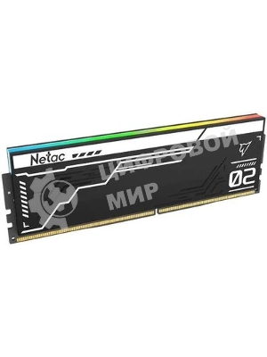 Оперативная память Netac Shadow II RGB, DDR5, 32GB (2x16GB), 6800 MHz, CL34, с радиатором, RGB, чёрный