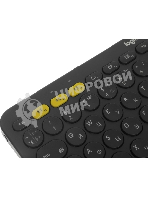 Клавиатура беспроводная Logitech K380 Multi-Device Bluetooth (920-007584) темно- серый- (заводская гравировка)