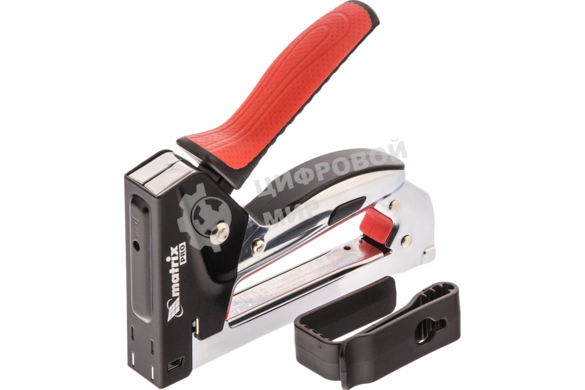 Степлер мебельный Matrix, стальной, быстрая загрузка, тип скобы 53, 6-10 мм, PRO