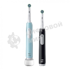 Набор электрических зубных щеток Oral-B Pro Series 1 бирюзовый/черный