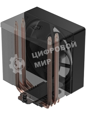 Кулер Cooler ID-Cooling SE-904-XT ARGb BLACK LGA1851/1700/1200/115X/AM5/AM4 (TDP 180W, PWM, 4 тепл.трубки прямого контакта, FAN 100мм, Addressable RGb LED) RET