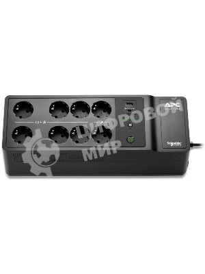 Источник бесперебойного питания APC Back-UPS ES 850VA/520W, 230V, 8 Schuko (2 Surge & 6 batt.), USB, USB charge(type A,C), Data/DSL protect.,(BE700G-RS, BE850G2-GR analogue), 1 year warranty
