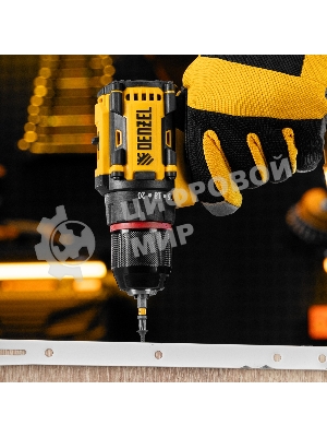 Дрель-шуруповерт Denzel CDH-BL-20, 20 В, 2 Ач, 50 Нм, бесщеточный