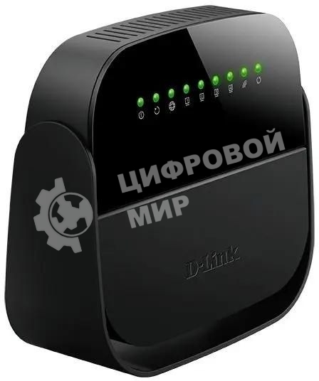 Роутер беспроводной D-Link DSL-2640U/R1A ADSL2+ черный ANNEX А