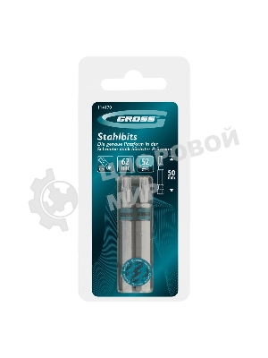 Бита Gross Torx 20х50 мм, сталь S2, шестигр., 2 шт.