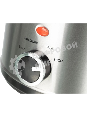 Медленноварка Kitfort КТ-205 1.5л 120Вт серебристый/черный
