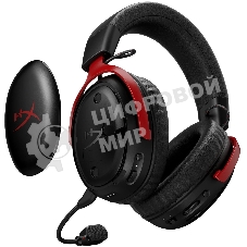 Гарнитура HyperX Cloud III S Wireless чёрный/красный, беспроводная, радиоканал, до 120 ч, съёмный микрофон, совместимость с PS5