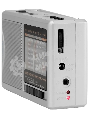 Радиоприемник портативный Hyundai H-PSR160 серебристый USB microSD