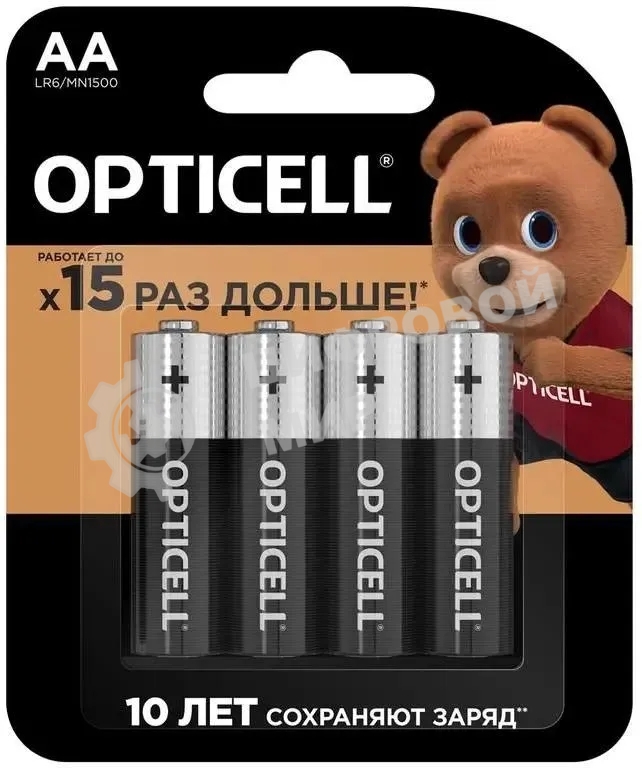 Батарея Opticell Basic LR6 AA (4шт) блистер