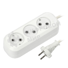 Удлинитель бытовой Smartbuy (SBE-10-3-07-N) 3 гнз х 7,0 м (10А/2.2 кВт, ПВС 2х1.0)