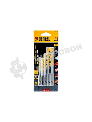 Набор сверл универсальных Denzel Multi cut, 4-10 мм, 5 шт