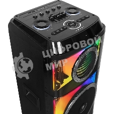 Колонка портативная Ural 203 черный 2000W 1.1 BT/3.5Jack/USB-C 15м 9000mAh