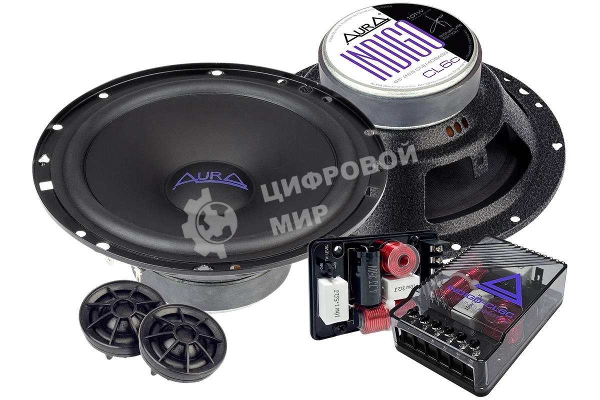 2-полосная компонентная акустика AURA INDIGO-CL6C