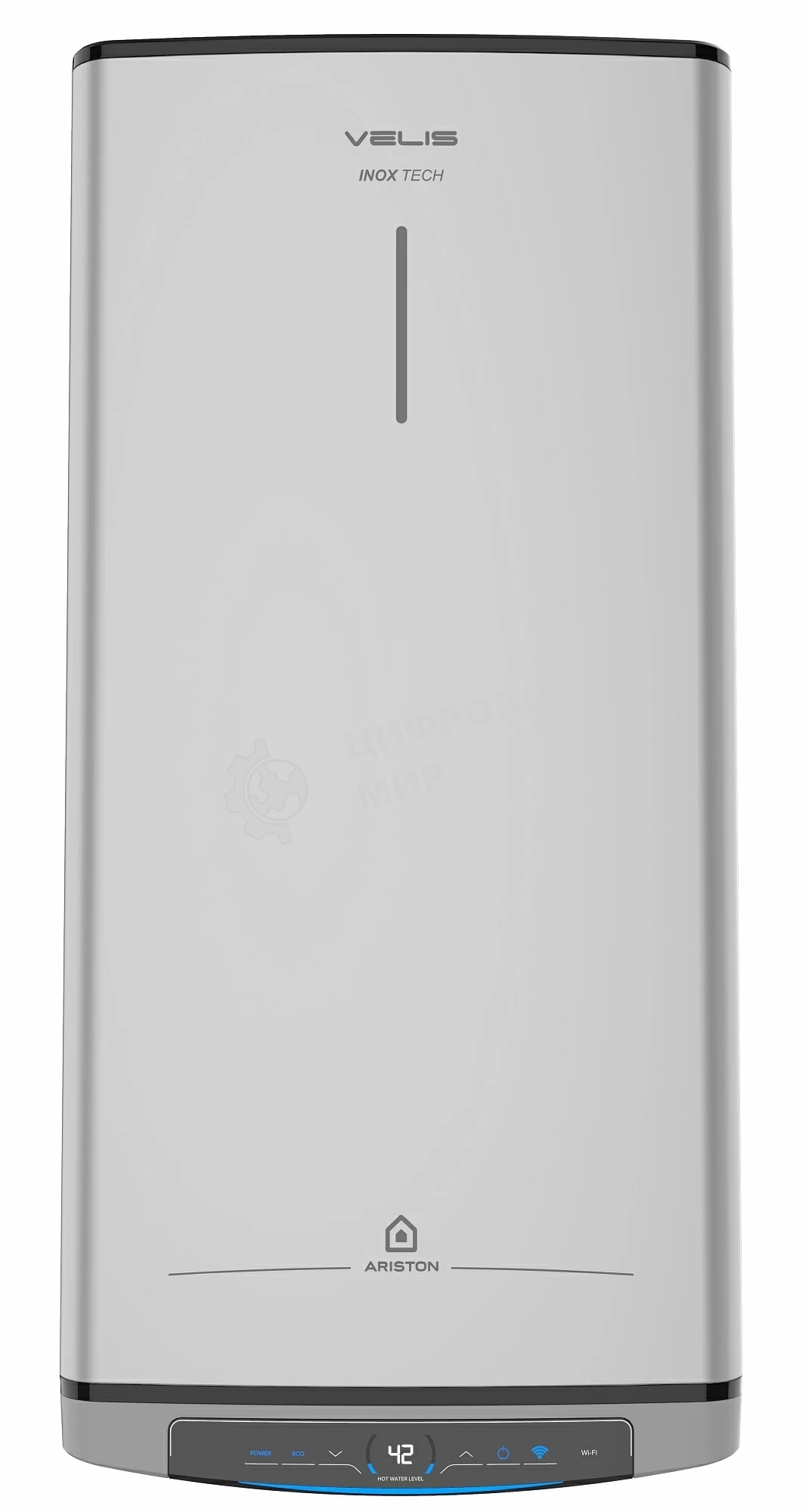 Водонагреватель Ariston Velis Lux Inox PW ABSE WIFI 50, 2.5 кВт, 50л, электрический настенный/серый