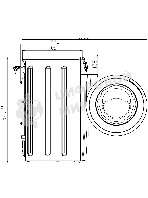 Стиральная машина Atlant 80С1214-С-01 белый, загрузка фронтальная 8 кг, 1200 об/мин, класс: А+++