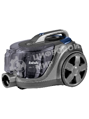 Пылесос BBK BV1900 серый/синий, 400/2200 Вт, уборка сухая, пылесборник контейнер 3 л