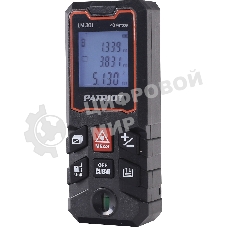 Дальномер лазерный PATRIOT LM 301, макс. дистанция 40 метров, измерение площади, объема, подсветка, память 30 изм.
