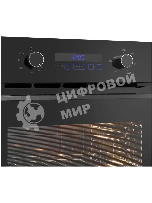 Шкаф духовой газовый с электрическим грилем Maunfeld MOGM703B2, встраиваемый