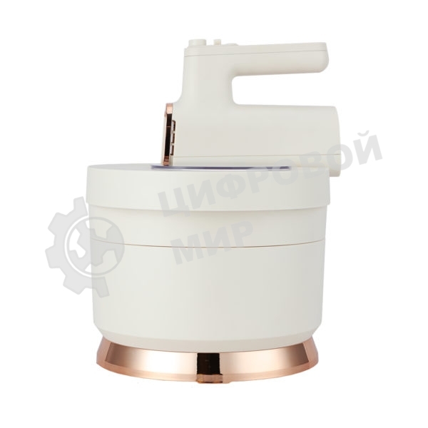 Миксер с чашей Centek CT-1129 бежевый/золотой хром, 800 Вт