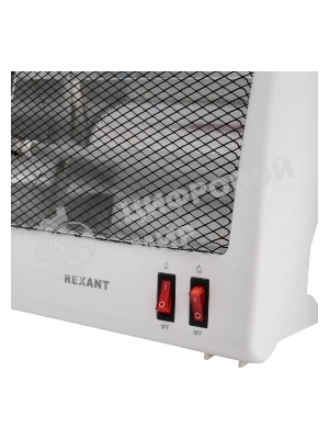 Обогреватель инфракрасный Rexant белый, кварцевый, 800 Вт, 14 м2, настольный