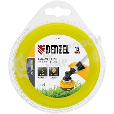 Леска для триммера Denzel круглая 3 мм х 15 м, блистер FLEX CORD
