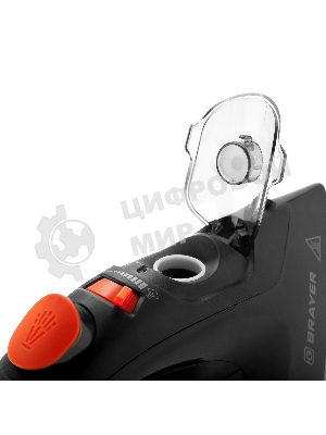 Утюг BRAYER BR4007 черный/оранжевый, 3100 Вт, 35 г/мин, 160 г/мин, 265 мл