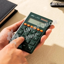 Калькулятор карманный Deli EM130GREEN зеленый 12-разр.