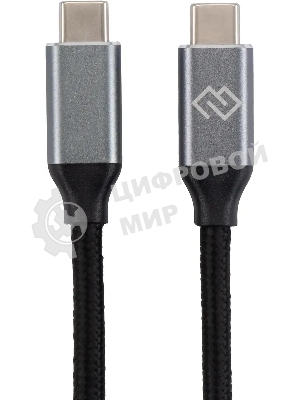 Кабель Digma D-Type-C-USB3.2-3m D-TYPE-C-USB3.2-100W-4K-3M 3м черный