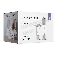 Отпариватель Galaxy Line GL 6216 белый/розовый, 2200 Вт, 46 г/мин, 1700 мл