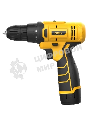 Дрель-шуруповерт Deli DL-DZ12-5A2, 12 В, 2 Ач, 30 Нм, щеточный