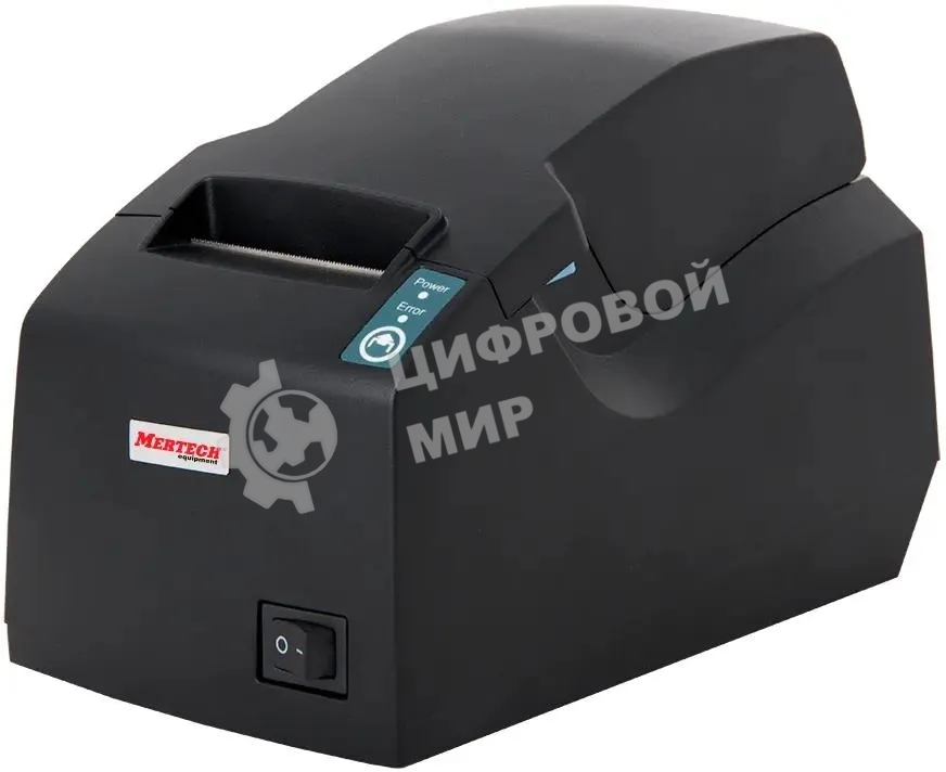 Чековый принтер Mertech G58 прямая термопечать, 203 dpi, 100 мм/сек, Ethernet, RS-232, USB, черный