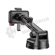 Автомобильный держатель HOCO (6942007605656) H22 красно-черный