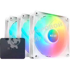 Вентилятор для корпуса Case Cooler NZXT F120 RGb Core Triple Pack (120x120x25мм, 4-pin PWM, RGb, 78.86CFM, 33.88dBA, 1800RPM, белый, 3pcs)