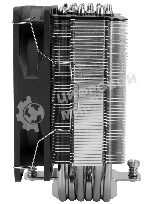 Кулер для процессора Thermalright Burst Assassin 120 SE черный/серебристый (4-pin PWM, 148мм, Al/Cu, 6x6мм, 1x120мм, 66.17CFM, 25.6dBA, 1550RPM, S: 1851/1700/1200/115X, AM5/AM4)