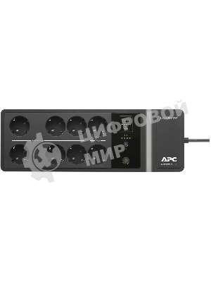 Источник бесперебойного питания APC Back-UPS ES 850VA/520W, 230V, 8 Schuko (2 Surge & 6 batt.), USB, USB charge(type A,C), Data/DSL protect.,(BE700G-RS, BE850G2-GR analogue), 1 year warranty